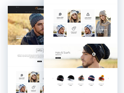 Confi Mode – Woolen hats & scarfs clothes hat kneat scarf ui uidesign ux