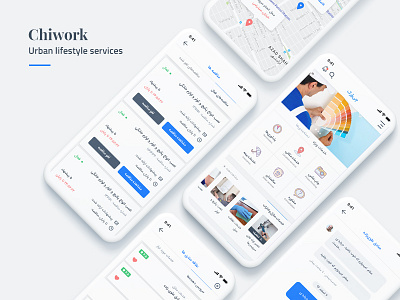 Chiwork – Urban lifestyle services Mobile App Design