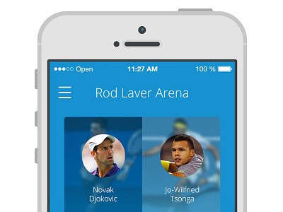 Australian Open 2014 app app australian interface open photoshop tennis ui ux