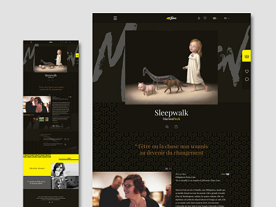 Artjaws landing page art artjaws french limited editions paris sales platform ui ux