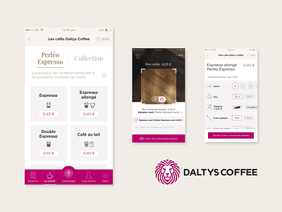 UX & UI Design for Daltys Coffee coffee daltys design food iot ui ux vending machine