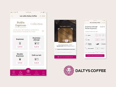 UX & UI Design for Daltys Coffee