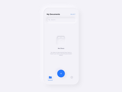 PDF Scanner App 2020 design 3d app design dribbble ios ios app design minimal mobile app design neomorphism pdf pdf app design pdf scanner skeumorphism skeuomorph skeuomorphism user experience user interface