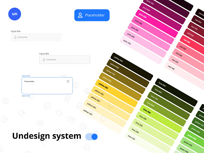 Undesign System color color pallete design design feed design system dribbble free free icon graphic design icon icon design icon set ui ui design ui ux uiux design undesign user experience user interface ux