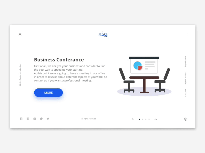 Xig Xag Website design dribbble graphic idea new slider ui user experience user interface ux web design website