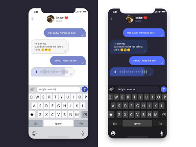 Daily UI - #013 Direct Message 2d app art chat app color daily 100 challenge dailyui dailyui013 design direct message dribbble icon ios iphone message minimal ui user experience user interface ux