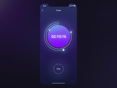 Daily UI - #014 Countdown Timer 2d 3d app art blue color countdown dailyui dailyui014 design dribbble gradiant ios purple timer ui user experience user interface ux vector