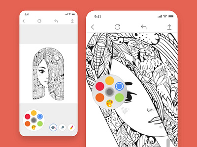 Download Propaint Coloring Book App By Payam Daliri On Dribbble