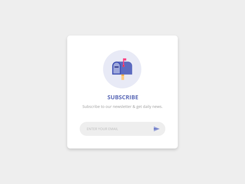 Daily UI - #026 Subscribe color blue dailydesign illustration user interface user experience email form app subscribe material design 2d dribbble ux ui design dailyui