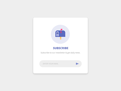 Daily UI - #026 Subscribe
