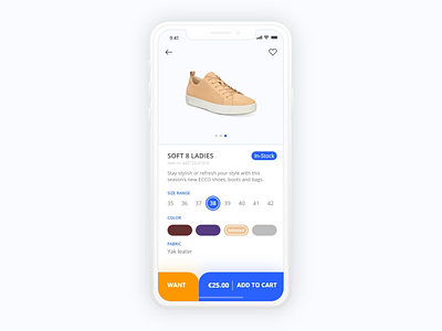 Daily UI - #096 In-Stock 2d app art blue color dailyui dark design dribbble icon illustration in stock ios iphone minimal ui user experience user interface ux vector