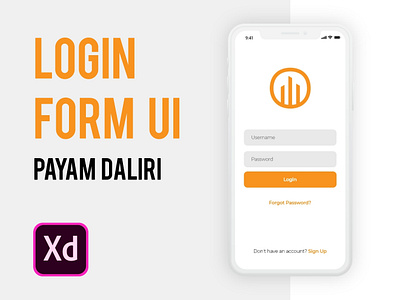 How to design a login screen using Adobe XD