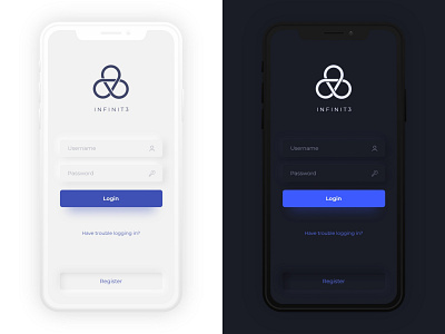 Login Screen 2d app app ui art color design dribbble innershadow minmal sign in ui user experience user interface ux