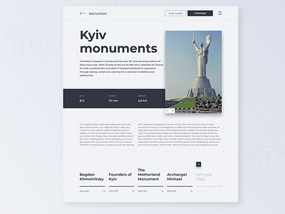 Tourist Minimalist App app branding concept design minimalism typography ui ux vector web