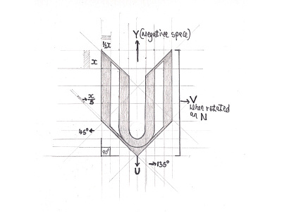 Vuny Logo Design art design graphic logo monogram sketch