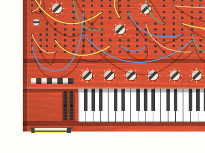 Synth #01 keyboard keys knob moog music piano synth