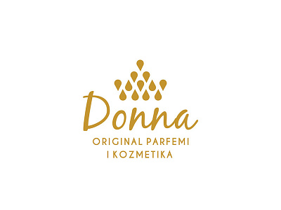 Donna Logo classy cosmetics crown luxury parfumes