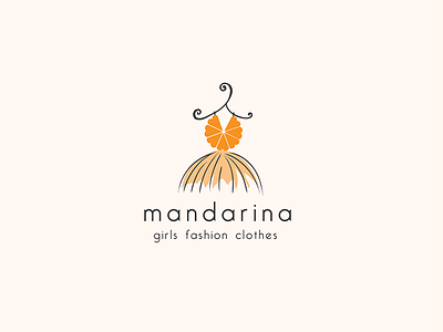 Mandarina Logo clothes dress fashion girls kids mandarina
