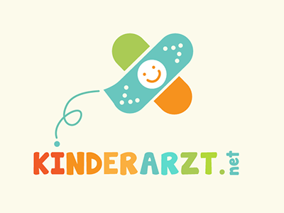 Logo design Kinderartz fun health kids kinder plain play