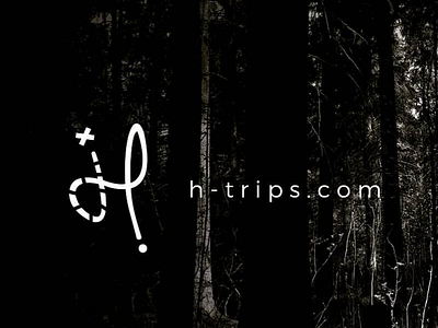 H - Trips logo design for travel agency adveture agency map travel