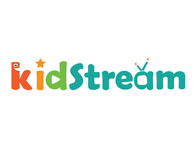 Kidstream Logo for App application cartoons kids logo stream tv