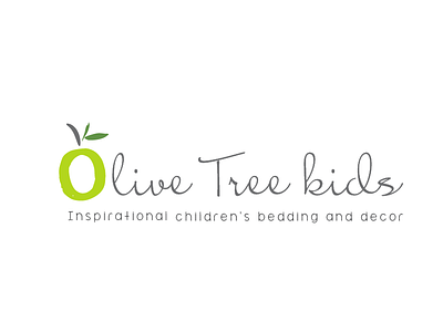 Olive tree kids logo proposal baby bedding children decor furniture kids olive room