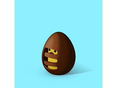 E_Eggmong 36 days of type cinema 4d