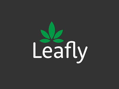 Leafly Logo Redesing branding cannabis identity design illustrator logo logo design vector visual identity weed
