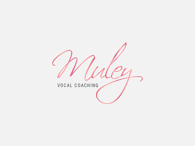 Muley Vocal Coaching elegant logo logo designer logo mark logodesign vector visual identity vocal wordmark