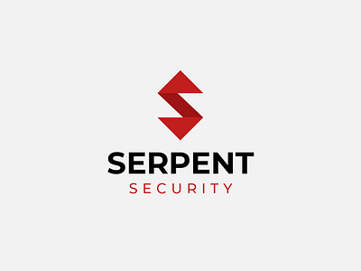 Serpent Security lettermark logo logo design security