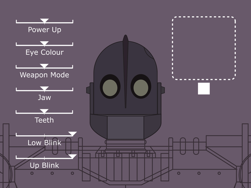 Iron Giant 2d adobe illustrator after effects animation iron giant joysticks n sliders rig rigging shape layers robot superman