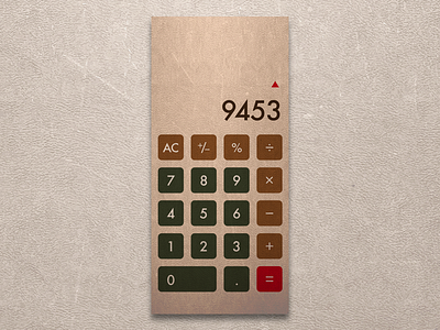 Daily UI 004 - Calculator calculator daily ui design ios iphone sketch ui ui design user interface ux ux design vintage