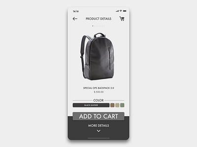 Daily UI 012 - E-Commerce Shop