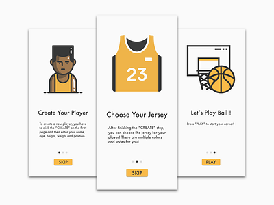 Daily UI 023 - Onboarding basketball daily ui design ios iphone onboarding sketch ui ui design user interface ux ux design