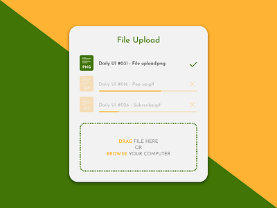 Daily UI 031 - File Upload daily ui design file upload green ios iphone sketch ui ui design user interface ux ux design