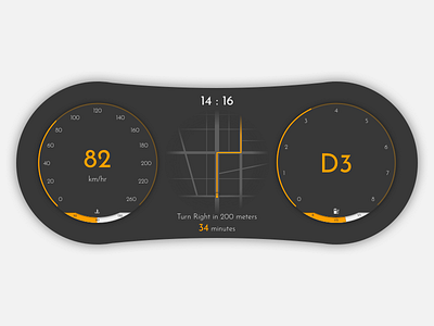 Daily UI 034 - Car Interface car daily ui design interface ios iphone sketch ui ui design user interface ux ux design