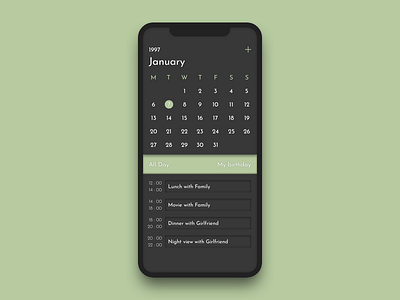 Daily UI 038 - Calendar