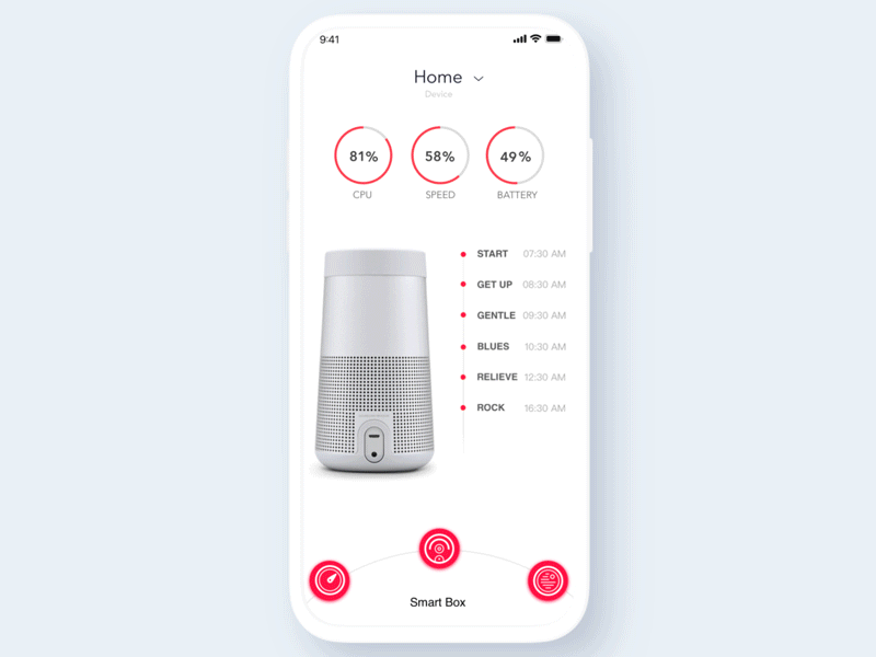 Smart home App animation