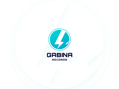 Gabina Records branding design illustrator logo photoshop