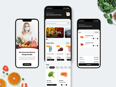 Grocery app application grocery mobile ui ux