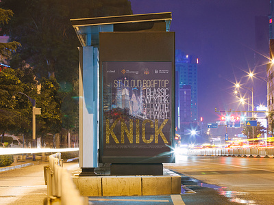Saint Cloud - Knickebocker Poster bar branding design graphic design hotel hotel branding mock up new york city poster