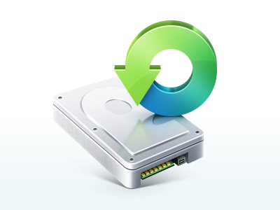 Backup icon arrow backup disk hard disk hdd icon metal recovery