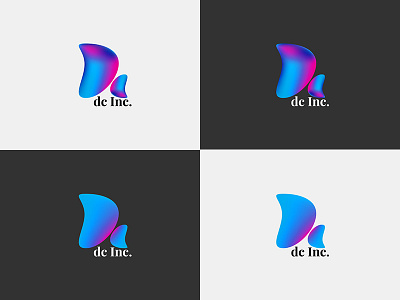 Logo Design for DC Inc - Visualizing Company branding colorful creative logo minimal motion poster studio7 studio7even ui vfx