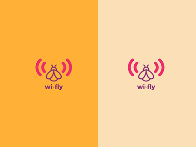 Minimal logo for Wi-Fly branding cool creative fly icon logo logotype minimal symbol wifi