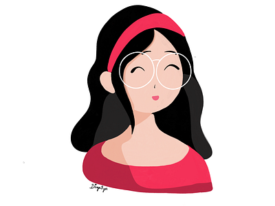 Retro Girl character illustration illustration design sketches