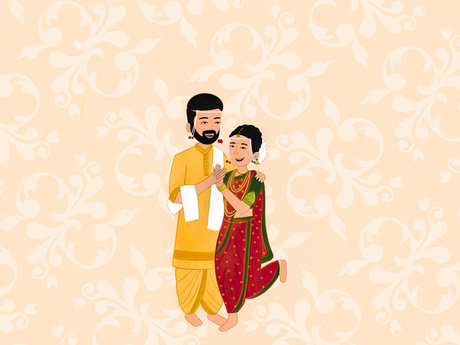 Customized Wedding Invite by Divya Iyer on Dribbble