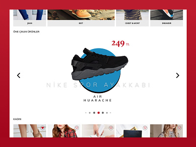 Slider page product shoes slider web