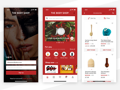 The Body Shop App Redesign
