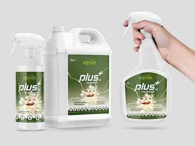 Oithox Plus UL İnsecticide label design branding design graphic design insecticide label logo ui