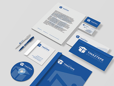 İzmir Tınaztepe Üniversitesi Kurumsal Kimlik branding business card cd corporate identity design icon logo logotype